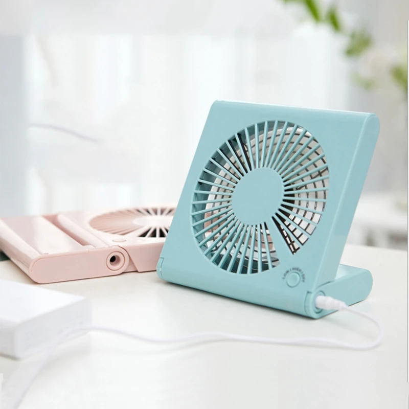 Notebook Fan Usb Charging Folding Mini Portable Small Fan Student Desktop Standing Pc Mini Fan Battery Usb Rechargeable
