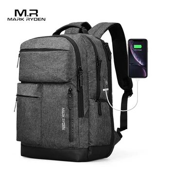 

Mark Ryden Man Backpack Multi-layer Space 15.6 inch Laptop USB Recharging Travel Male Bag Anti-thief Mochila