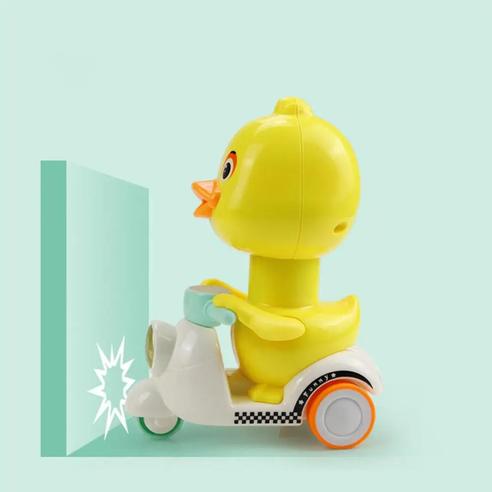Игрушки с героями мультфильмов для мальчиков и девочек, нажимная маленькая Желтая утенка, милый трехколесный велосипед, детские игрушки, детские призы, подарки