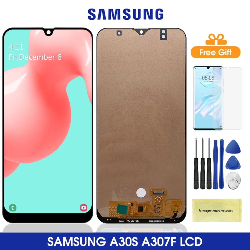ЖК экран с дигитайзером для Samsung Galaxy A30S сенсорный 6 4 дюйма A307 A307F A307FN A307G A307YN|Экраны