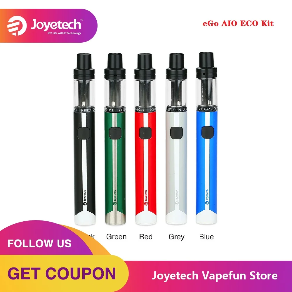 Горячая Распродажа Joyetech EGo AIO ECO Vape Kit все в одном стартовый набор с атомайзером 1 2
