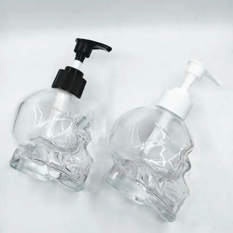 NEWYEARYEAR-180ML-creative-Glass-skull-hand-washing-liquid-Bottling-Hotel-soap-dispenser-Emulsion-bottle-Bathroom-Halloween