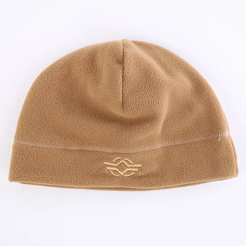 Зимняя Флисовая теплая Кепка Skullies, лыжная Спортивная Кепка s Beanies, мужские уличные шапки, Военная Тактическая камуфляжная кепка Skullies, шапки s - Цвет: khaki