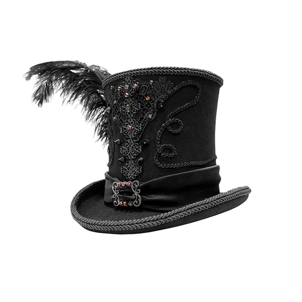Gothic Vintage Top Hat Men Top 