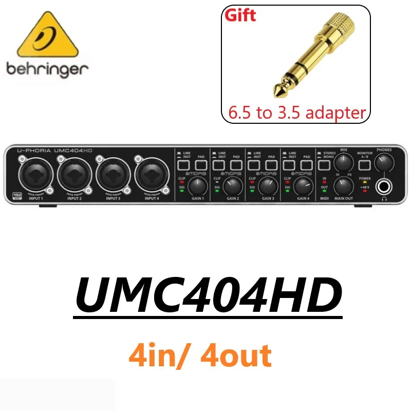 Behringer Umc404hd Audio Interface | Behringer Interface Audio
