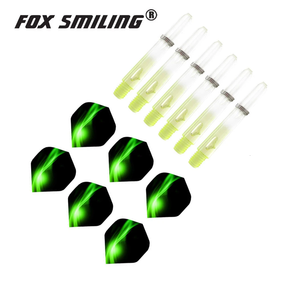 Fox Smiling 2BA 35 мм нейлон Дротика валы с Дротика s полеты дардо перо Листья набор красочные аксессуары для игры в дартс Дротика настольные игры