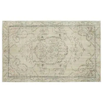 

Handmade Beige Vintage English English Area Rug 181x290 Cm-5'11''X9'6''