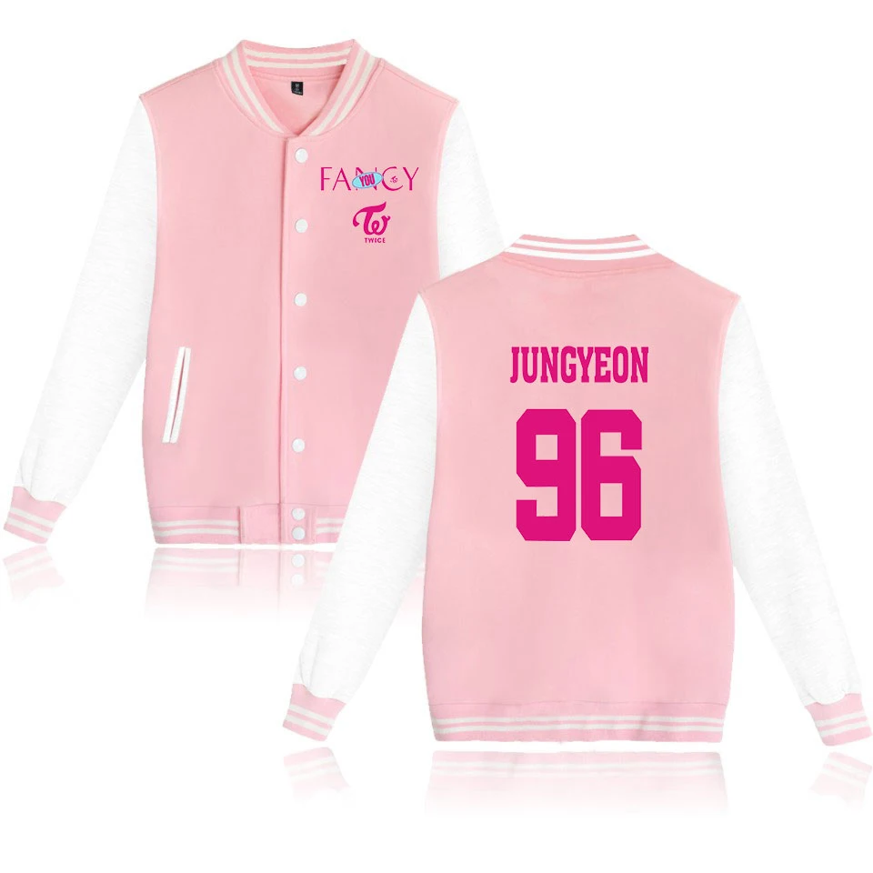 Новинка, бейсбольная форма KPOP fans twice fancy Album, мужская одежда K pop, приталенная хлопковая модная повседневная бейсбольная куртка