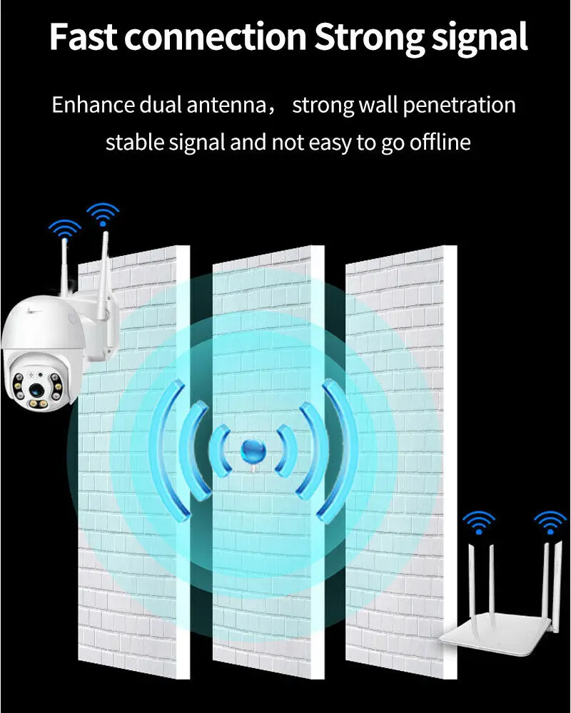 HD 1080P wifi Беспроводная камера Открытый PTZ 2PM IP камера скоростная купольная CCTV двойной ИК светильник камера безопасности IP66 камера наблюдения