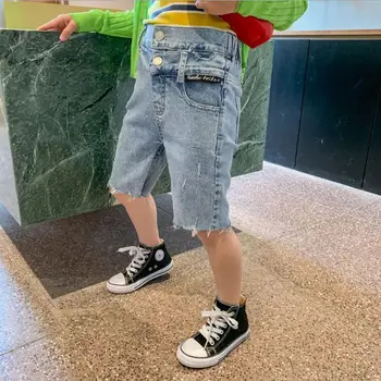 

2020 new wholesale girls denim pants fashion summer girls jean pants 3-8t F347