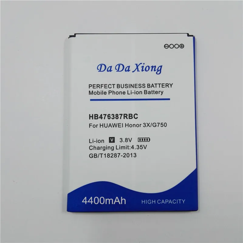 4400mAh HB476387RBC батарея для Huawei honor 3X G750 B199 T00 C00|hb476387rbc battery|battery for huaweibattery |