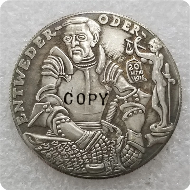 

Type #2_1916 Karl Goetz Germany Copy Coin