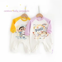 Barboteuse une pièce pour bébé, vêtements d'automne, impression de dessin animé japonais, vêtements de sortie