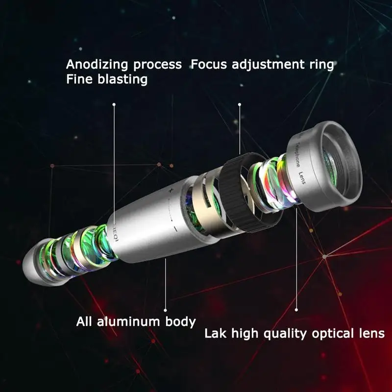Дропшиппинг мобильный телефон объектив камеры 12X зум телеобъектив клип объектив для смартфона телескоп универсальный внешний с H7U2