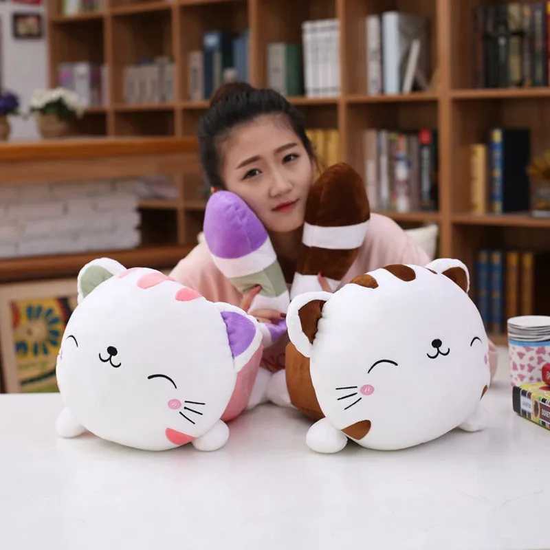 

Hot Selling Party-Color Big Cat Face Creative Cartoon Plush Toys-Processing Customizable Logo Recruit Agents