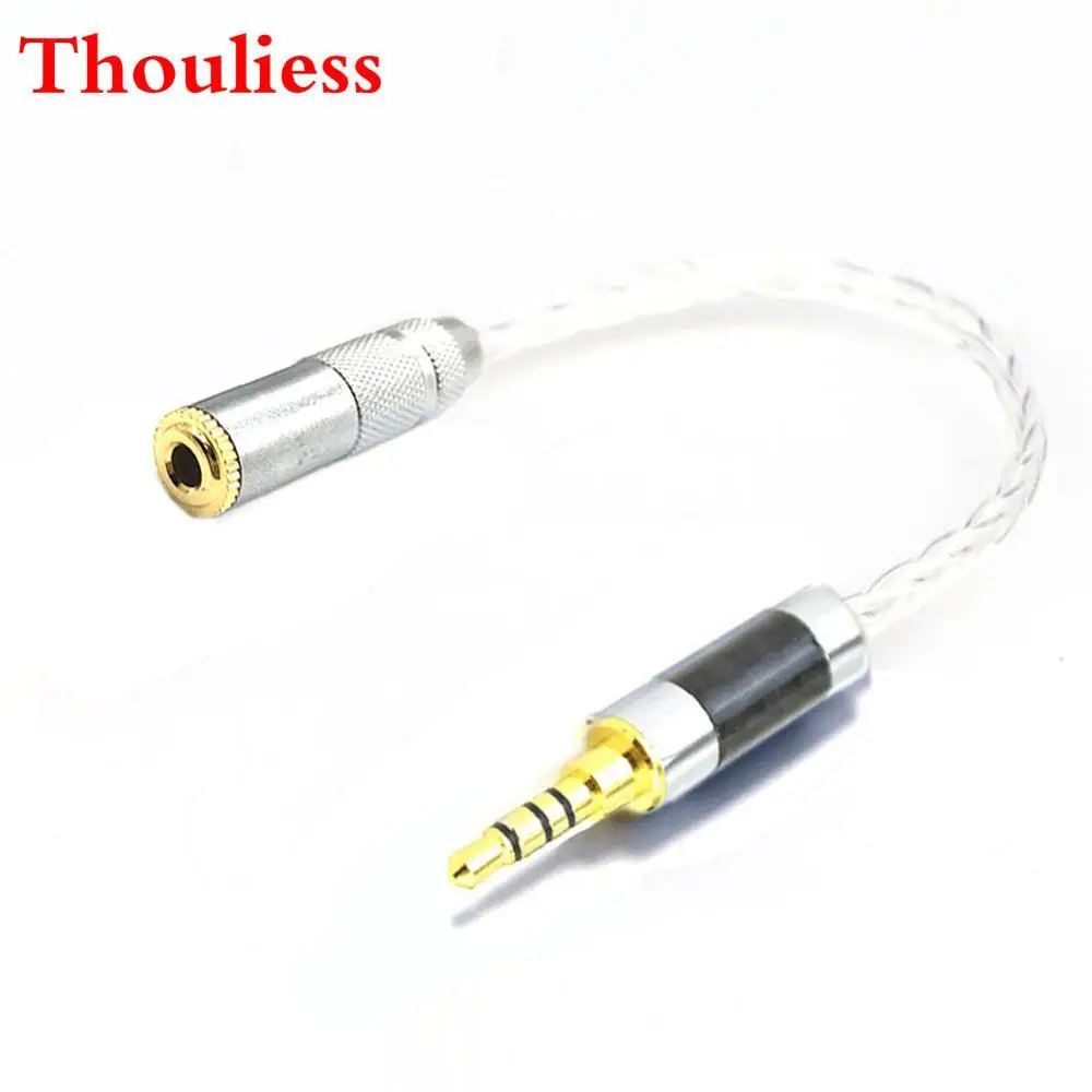 Thoulies HIFI 3 5 мм TRRS сбалансированный штекер до стерео гнездо Аудио адаптер кабель 7nOCC