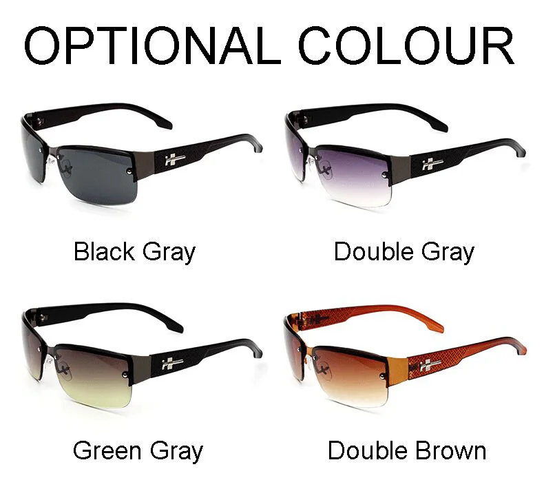 Vintage Rectangle Sunglasses Women Classic Retro Half Frame Shades_voghion.com