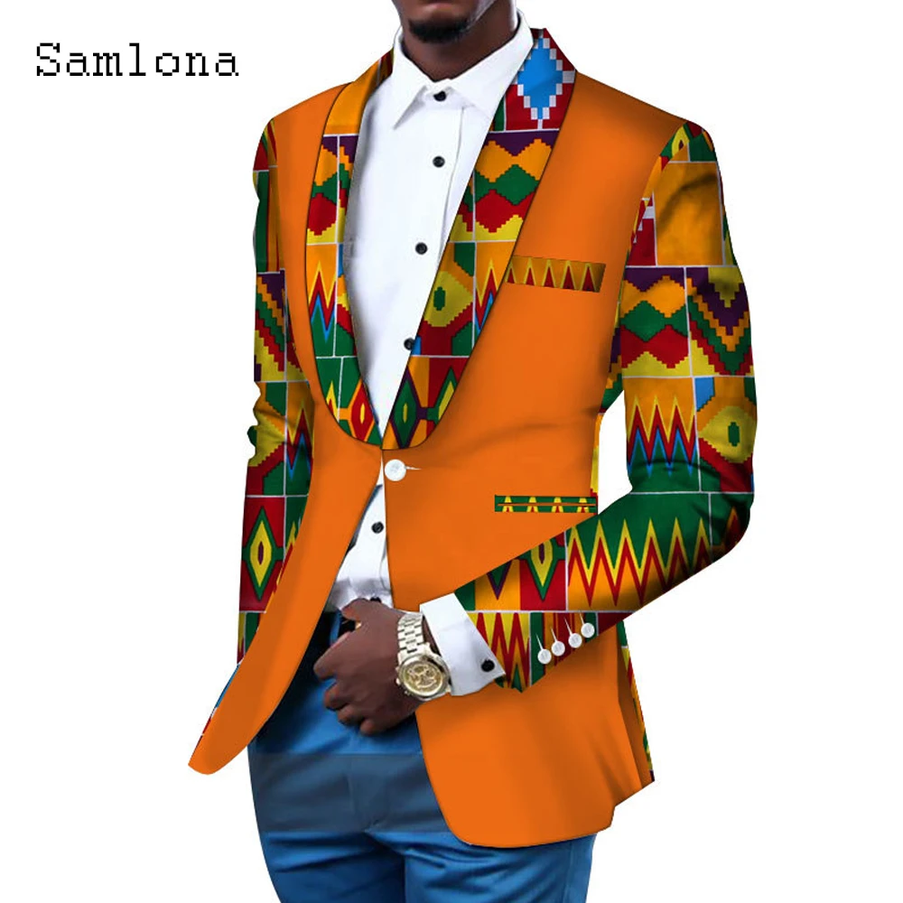 Plus Size 6xl Men Elegant Fashion Top Blazers European Style 2022 Autumn Vintage 3D Print Jackets Business man Blazers Outerwear