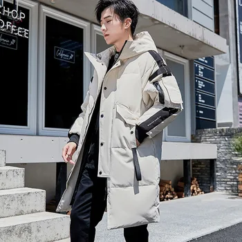 

Men's Winter Long Hooded Duck Down Overcoats Outdoors Outerwear Winter Male Casual Fashion Down Jacket Coat Menswear JK-845