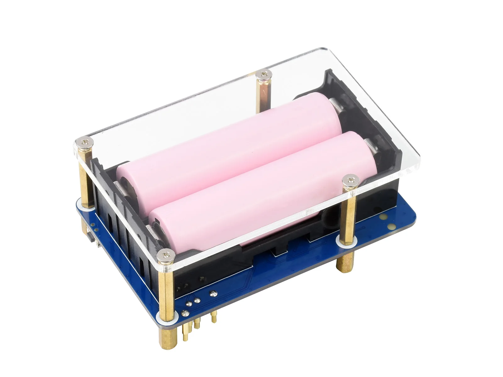 Wavprincipare-chapéu Ups b para Raspberry pi 3b Mais 4b Etc. Fonte de Alimentação Ininterrupta de 5v Alta Corrente 5a Conector Pogo Pin - Imagem 6