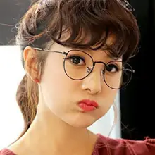 Новые дизайнерские женские очки оправы для оптики из металлического круглого стекла es оправа с прозрачными линзами очки для глаз черный, серебристый, золотой глаз, стекло Oculos