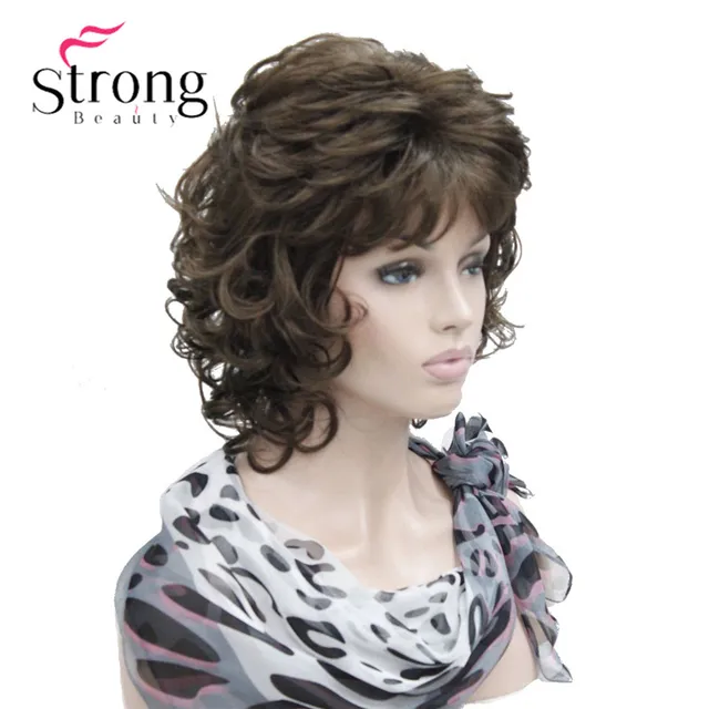 Strongbeauty Short Full Curly Synthetic Hair Wig For Women