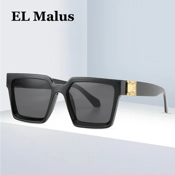 

Oversized Square Sunglasses Men Women Tan Lens UV400 Protection Big Eyewear Wide Shades Handsome Fashion Design Gafas De Sol