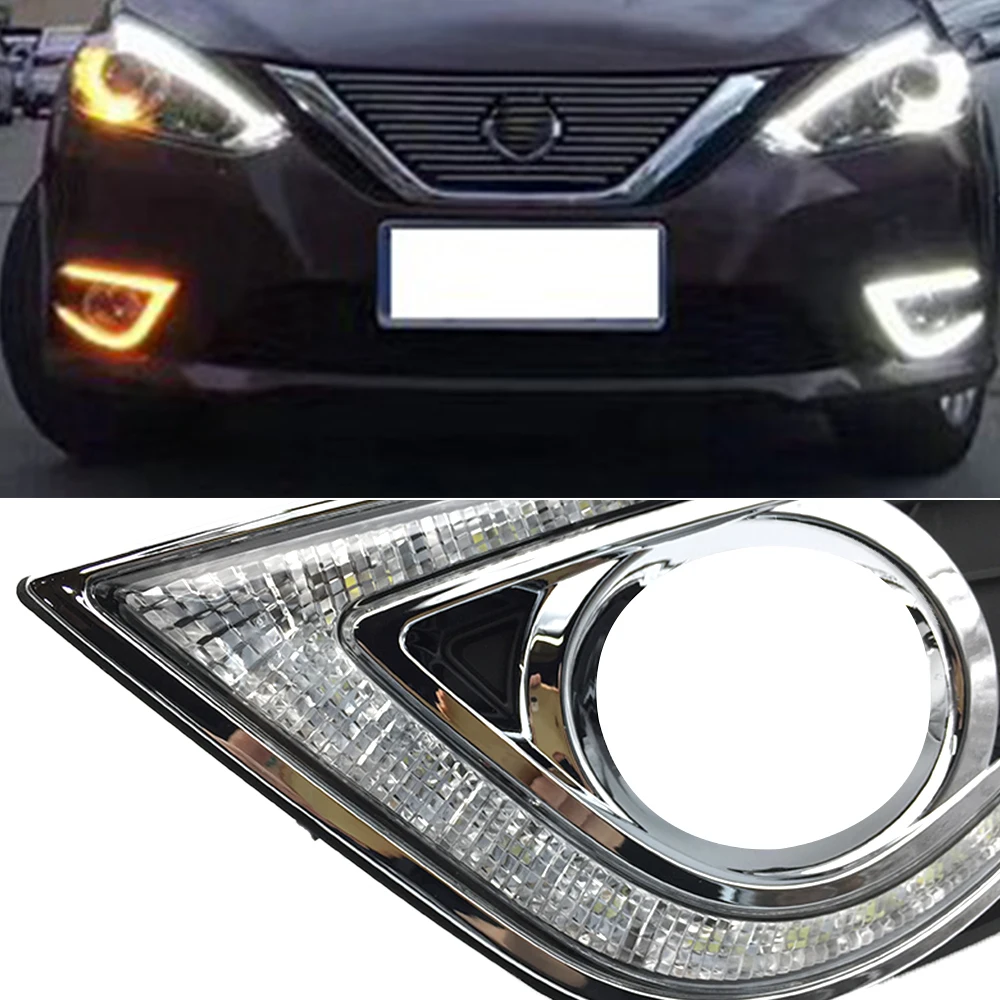 1 пара автомобильных мигающих дневных ходовых огней для Nissan Sentra 2016 2017