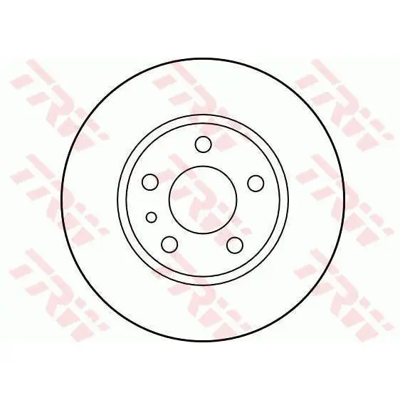 Диск тормозной задний Alfa Romeo 156/164 1.6-2.4JTd 87 TRW DF173