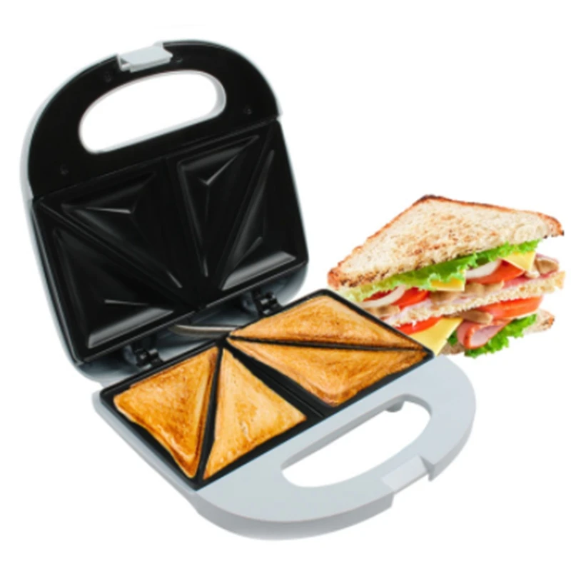Электрический сэндвич-мейкер с европейской вилкой для яиц, мини-гриль, бутерброды для выпечки, тостер, многофункциональная машина для завтрака с антипригарным покрытием