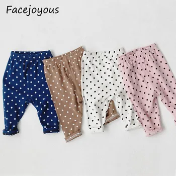 

Baby Boys Girls Long Pants New Fashion Dot Leggings Kids Baby Clothing Bottoming Pants Newborn Trousers