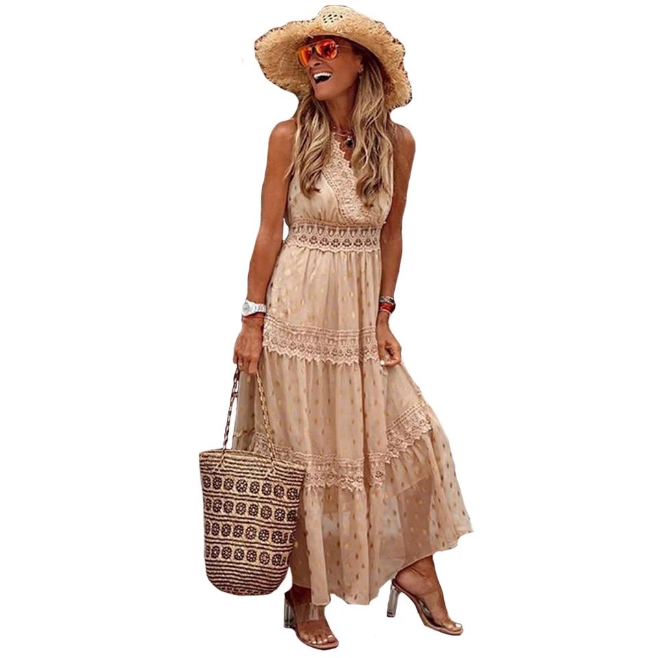 deep v neck chiffon dress