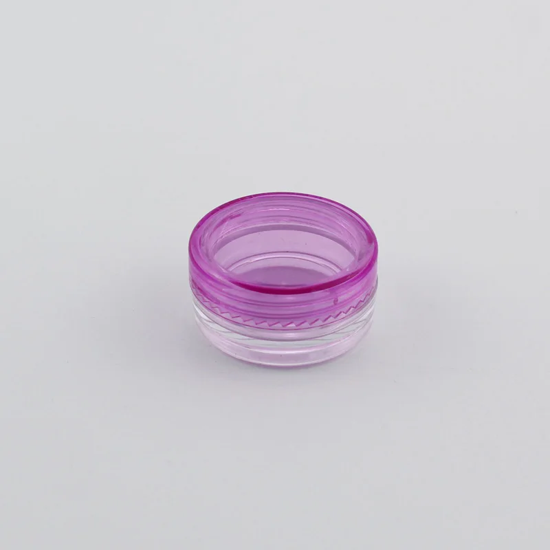 50 шт. 2 г пластиковая банка пустой косметический контейнер с винтовой крышкой для крема образец коробка для хранения макияжа дизайн ногтей тени для век порошок - Цвет: Rose Red Color