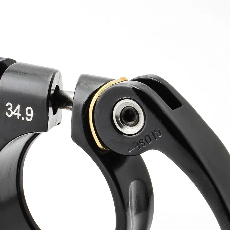 MUQZI Mountain Bike Seatpost Clamp Clips Bicycle Quick Release Seatpost Clamp Gasket MTB Copper Tube Clip Clips Accessories