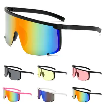 

Oversized Exaggerated Anti-voyeur Sun UV400 Visor Outdoor Sports Glasses Fashion Trend Riding Sunglasses 2020 Sports Glasses