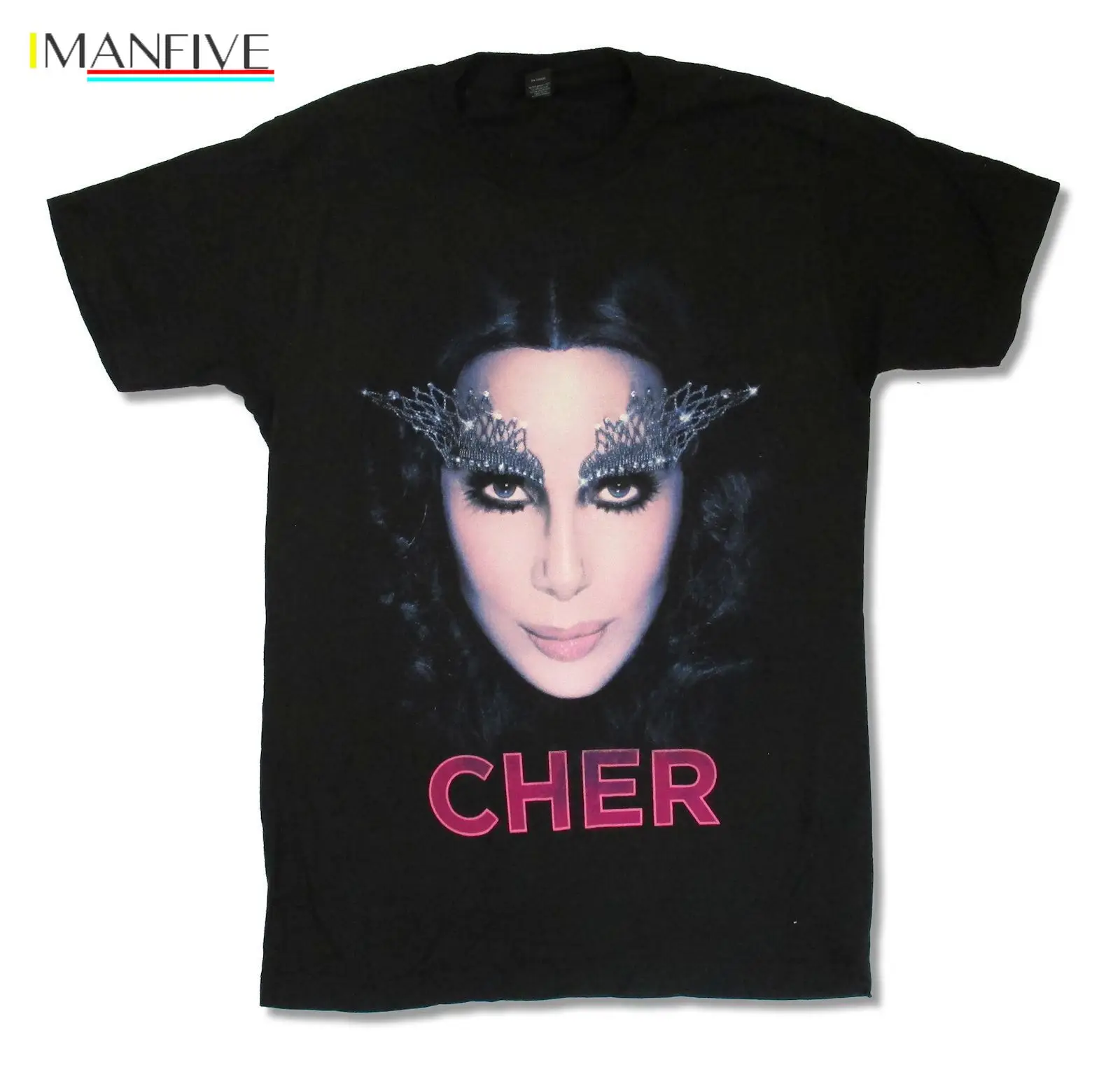 

CHER "D2K ADMAT TOUR" BLACK T-SHIRT NEW OFFICIAL SINGER