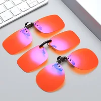 NONOR Anti 93% Blue Light Blocking Glasses Men Clip On Glass Rimless Computer Clamping Mirror Blue Ray Gaming Eyeglass UV400 1