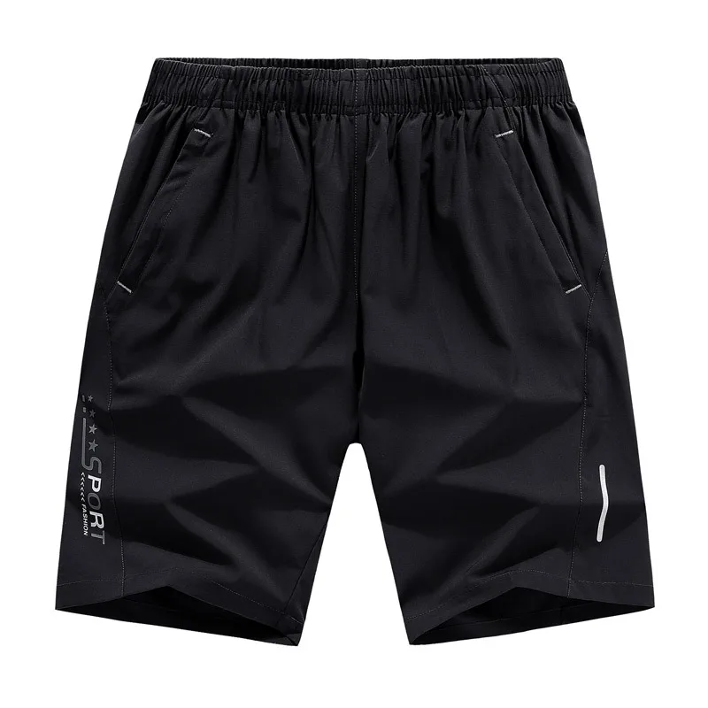 Men Brand Breathable Male Casual Knee Length Letter Printed Shorts Fitness Mens Bodybuilding Comfortable Fashion Shorts