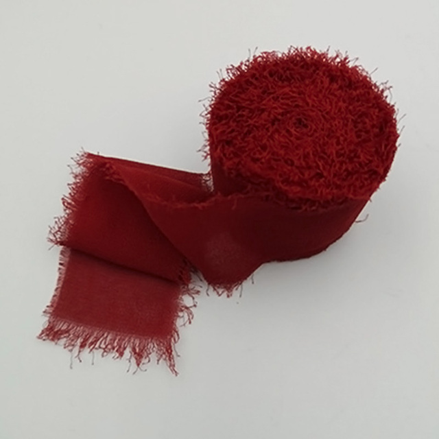 Chiffon Ribbon Silk-Like Ribbons Wedding Invitation Bouquet Fabric Ribbons 3.8Cmx5M Christmas Decoration Gift Wrapping