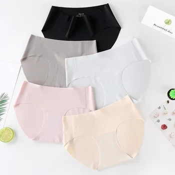 

Seamless Panties Soft Breathable Briefs Ultra-thin Underwear Sexy Women's Panties Comfort Intimates