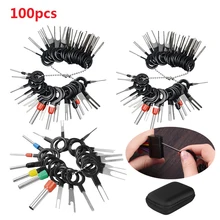 

41-117pcs Car Terminal Removal Tool Kit with Storage Bag Electrical Wire Connector Pin Extractor Puller Repair Key Set