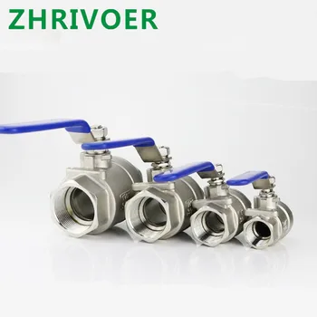 

Female Stainless Steel SS304 2P Full Port Ball Valve with Vinyl Handle Thread Valves BSPT 1/4" 3/8" 1/2" 3/4" 1" 1-1/4" 1-1/2"
