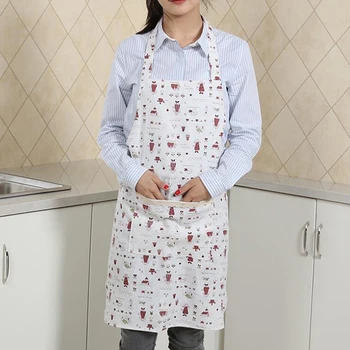 

Korean Version Of The Apron Fashion Kitchen Housework Anti-Fouling Sleeveless Sling Apron Chef Waiter Cafe Apron