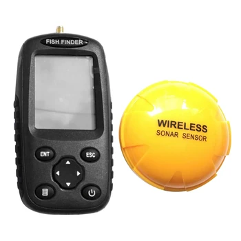 

Bottom ABS Attractor Detector Portable Lake Sea Outdoor Tools Viewing Fish Finder USB Rechargeable Wireless Sonar Sensor