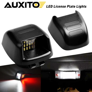 

AUXITO White Red No Error 18 Led License Number Plate Lights for Suzuki Equator Nissan Equator Titan Armada Navara D40 Frontier