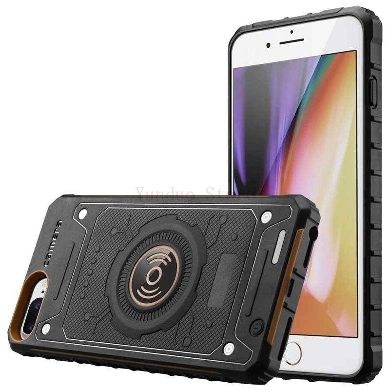 Slim shockproof Wireless Charger Battery Case For iPhone 6 6S 7 8 Plus Three defense Power bank Back Cover For iPhone X XS 7 8 6