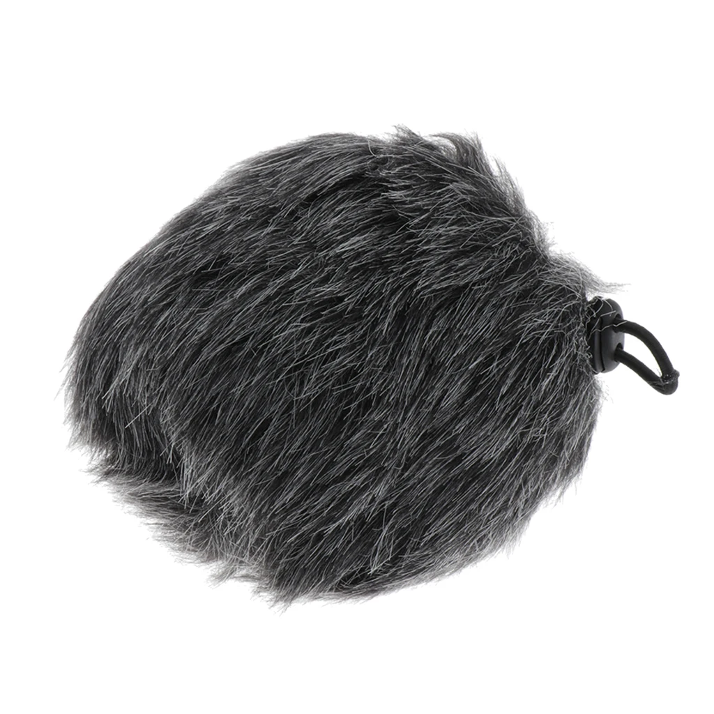 Microphone Cover Windscreen Windshield Artificial Furry MIC Muff Brand new black gray microphone windscreen furry covers