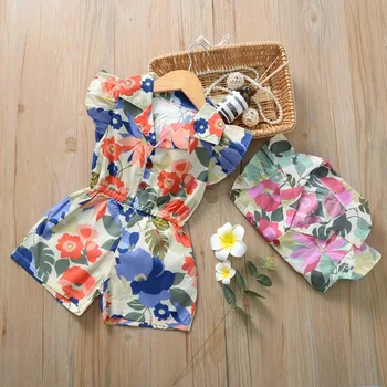 

2020 Summer Boho Style Newborn Baby Infant Girls Bodysuits Toddler Girl Clothes Casual Romper Jumpsuit Casual Playsuit Outfits