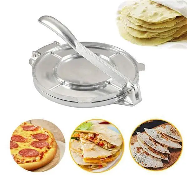 Tortilla Press Pan Non-Stick Flour Tortilla Press Aluminum Tortilla Dough  Press Pan Multipurpose Stove Top Pan Kitchen Tools - AliExpress