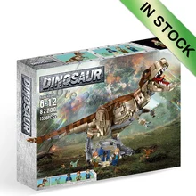 82200 Динозавров Юрского периода мир парк фильмы T. rex Rampage 1538 шт строительные блоки кирпичи игрушки Рождество